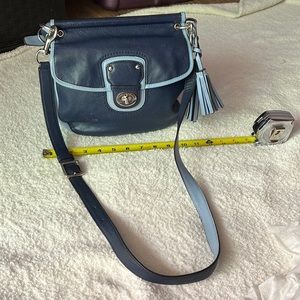Coach Legacy 2 Tone Leather Willis Archival Crossbody Bag Turn Key K1220-22409